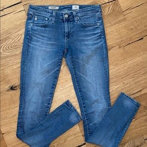 AG Light Wash Skinny Jeans